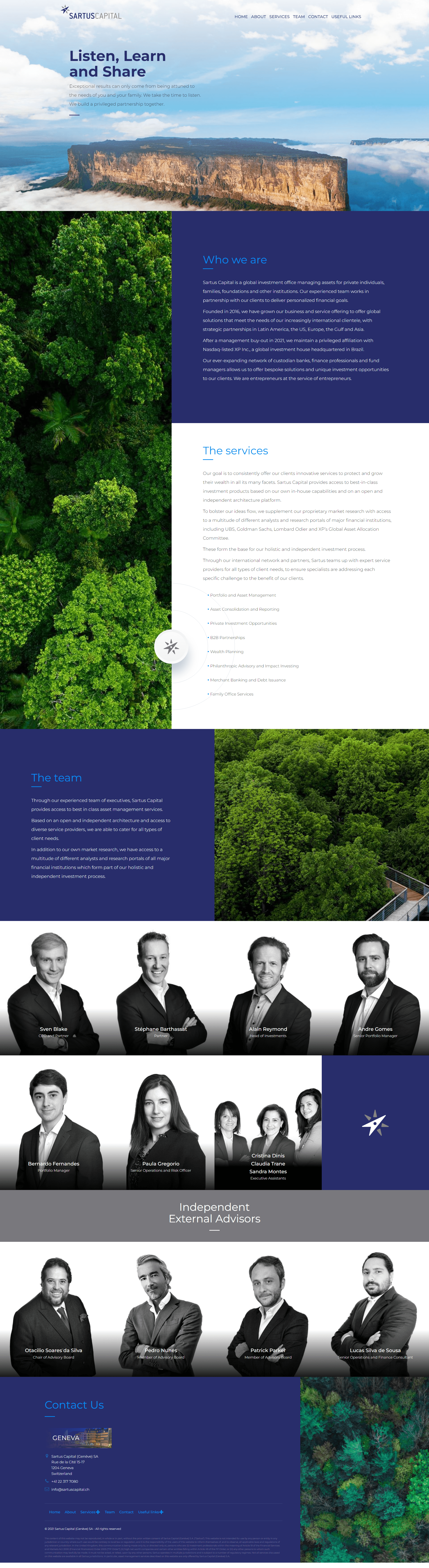 Leads Sartus Capital Site