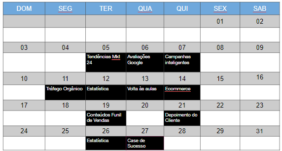 leads blog calendario editorial
