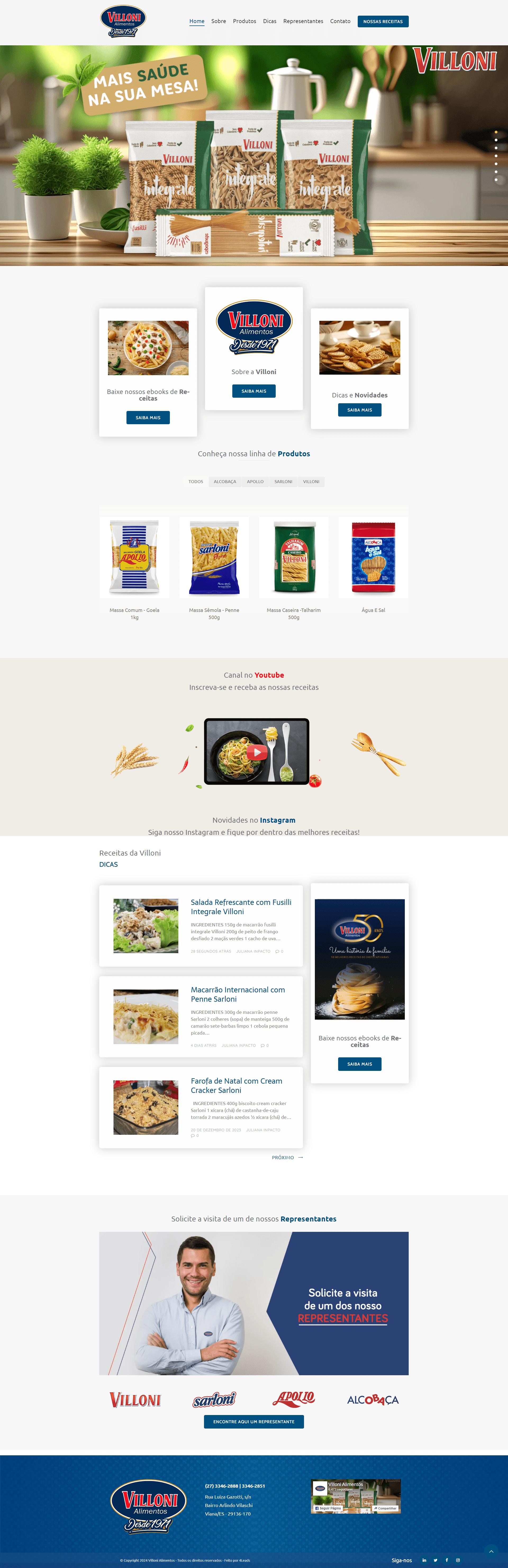 Leads Cases Villoni Alimentos Site